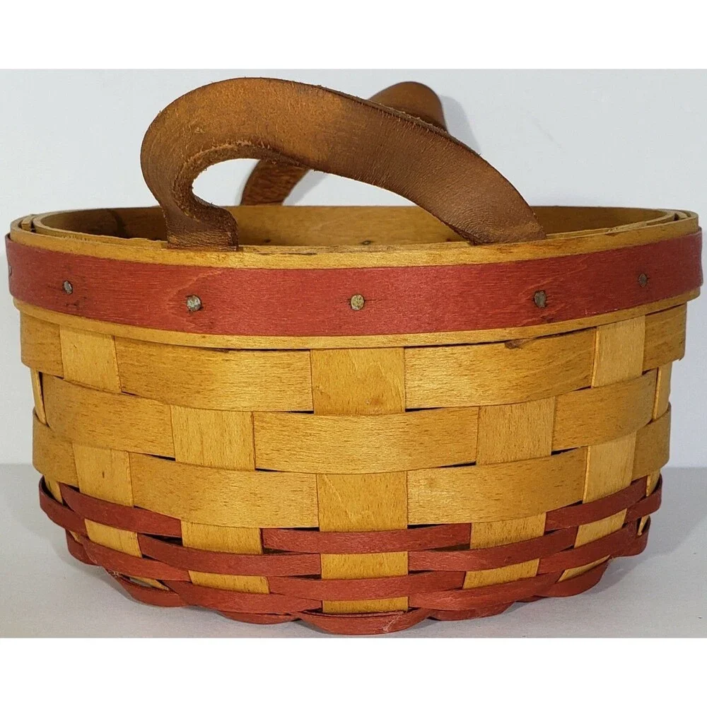 *SIGNED* Longaberger 1995 MOTHERS DAY BASKET OF LOVE #18805 COMBO: Liner, Prtctr